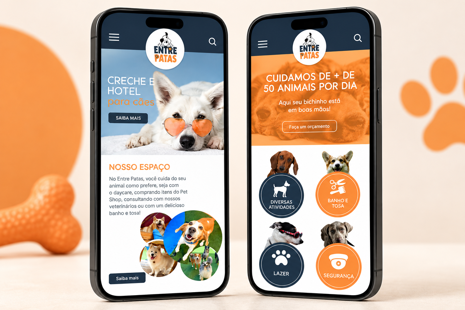 WEBSITE - ENTREPATAS DAY CARE — imagem do projeto