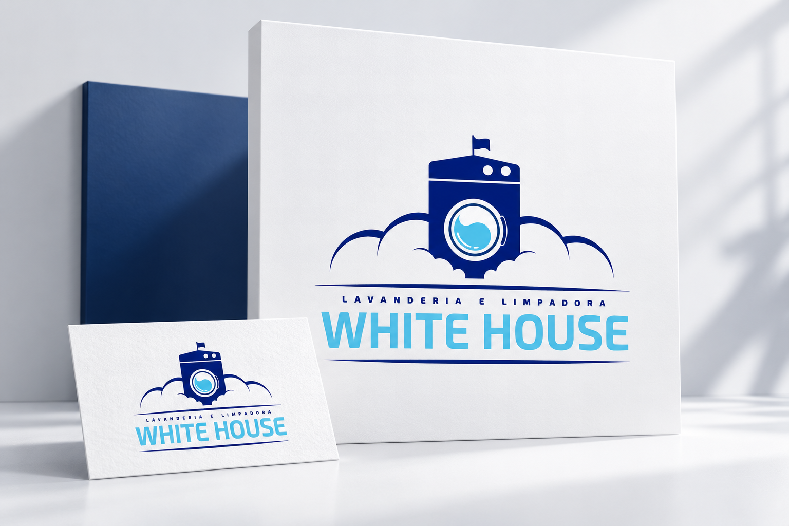 IDENTIDADE VISUAL + SOCIAL — LAVANDERIA WHITE HOUSE